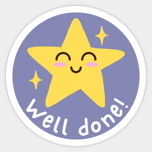 Well done! Sticker